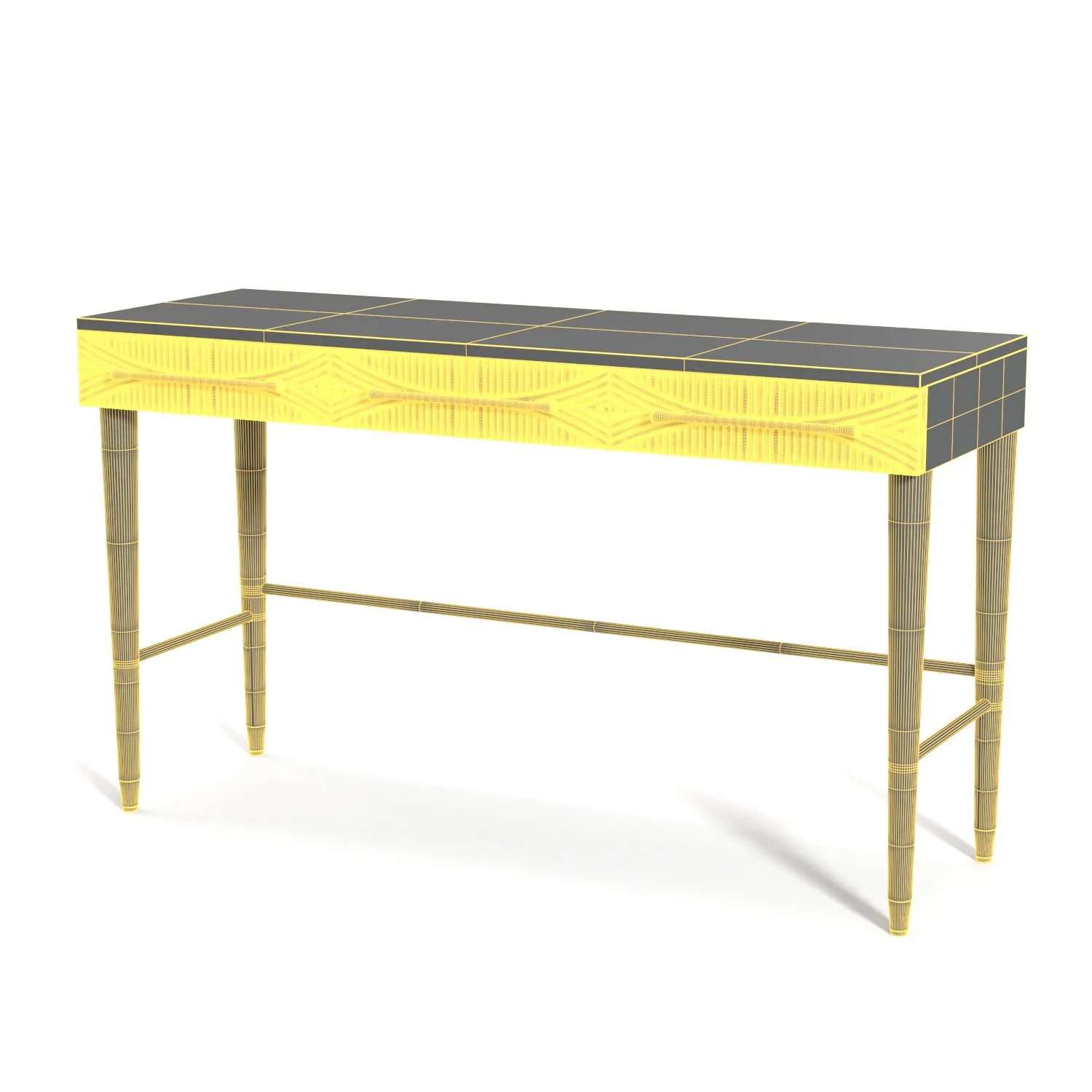 Handcarved Thalia Desk PBR 3D Model_07